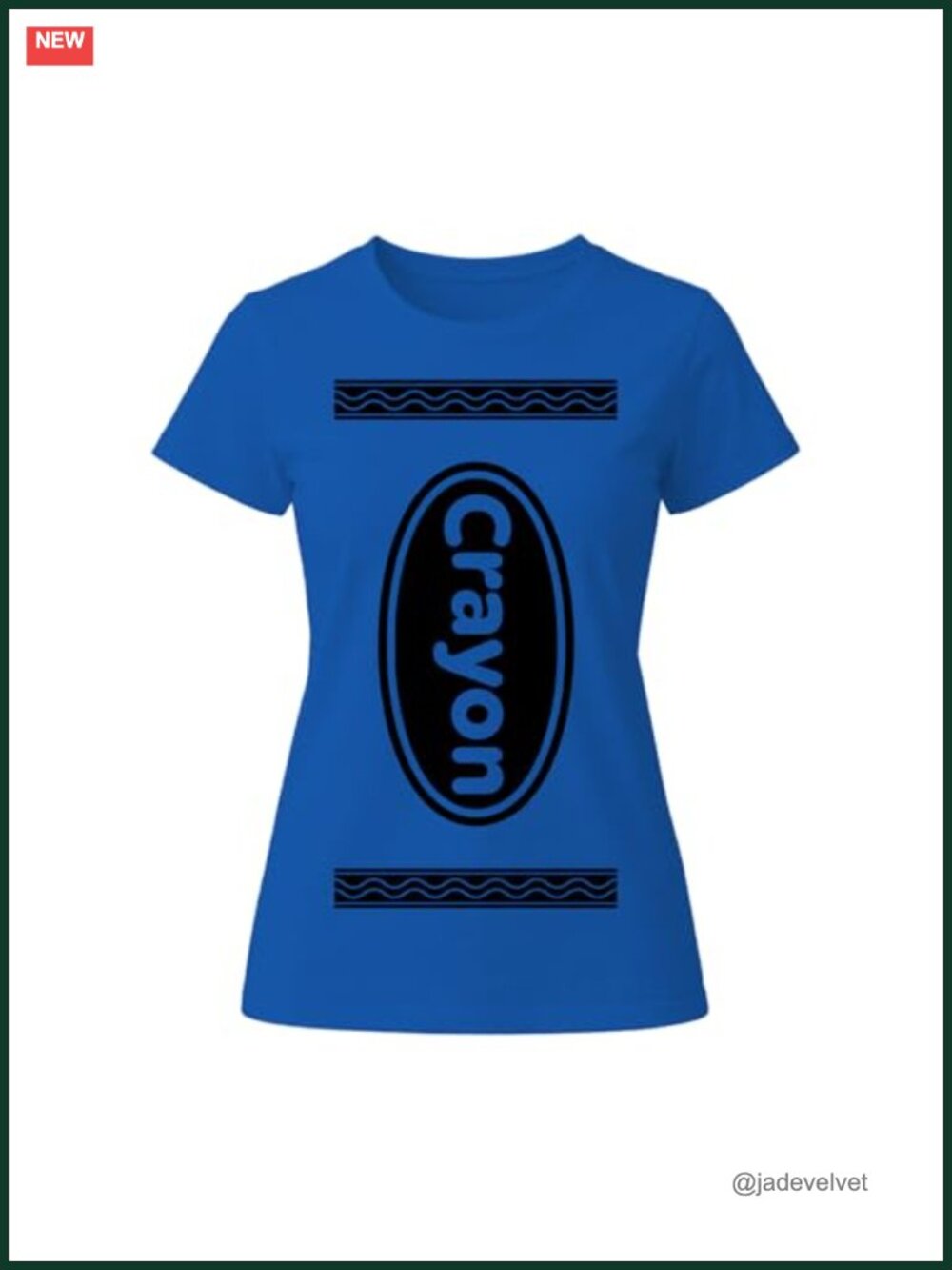 Crayon Costume T-Shirt Women Halloween Group Matching Party Tee